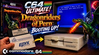 Dragonriders of Pern Boots on the C64 Ultimate with a REAL 1541-II Drive!