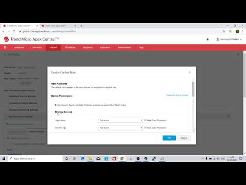 Trend Micro Apex One As A Service - Creating Policy