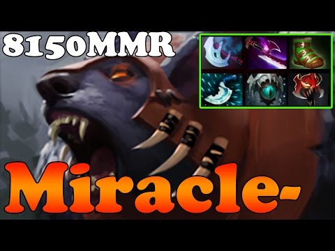 Dota 2 - Miracle- 8150MMR TOP 1 MMR in the World Plays Ursa - Ranked Match Gameplay