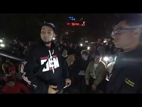 Pepegrillo vs teorema." Batallón de exhibición en dem battles.