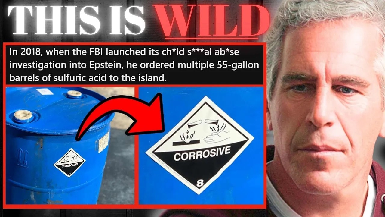 Epstein Had Barrels of Acid Delivered to Island During Investigation