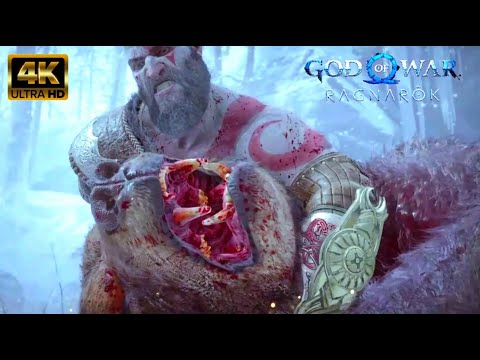 Atreus Transforms Into a Bear During Fight with Kratos Scene - God of War Ragnarok