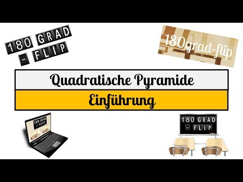 Quadratische Pyramide (Volumen und Oberfläche)  - Einführung