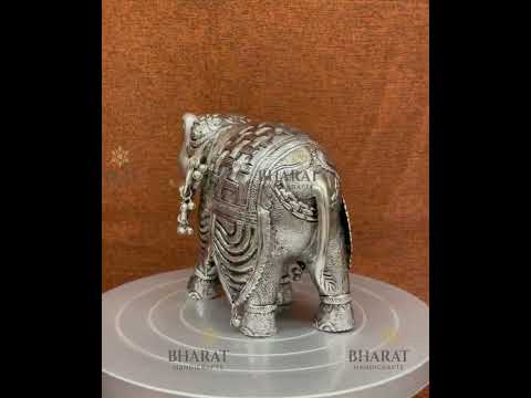 Silver Plated Antique Elephant
