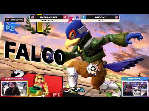 NathanViper (Kazuya, Min Min, Zero Suit Samus) vs Mudomo (Falco) -  WF  - Fire & Ice #22