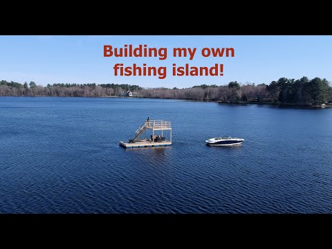 DIY building Floating dock with plastic barrels inspired by RCLifeOn Youtube channel