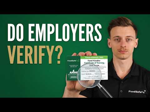 Do Employers Verify Food Handler Cards? (The Truth)