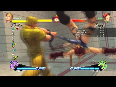 SUPER STREET FIGHTER 4 AE Ver.2012 - Cody 25 hits U2 combo [1080P]