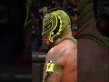 Dominik Mysterio was egging on his dad, but Rey Mysterio couldn't do it
