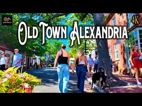 Old Town Alexandria 4K Walk | King Street & Historic Neighborhood