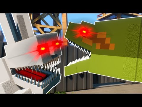 DEFENDING THE WALL FROM GIANT LEGO ANIMALS! | Funny Brick Rigs Gameplay