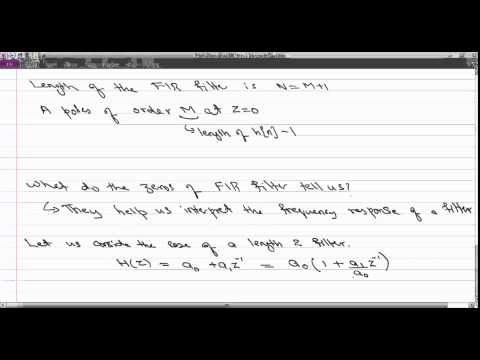 Interpreting the Poles-Zeros of an FIR Filter