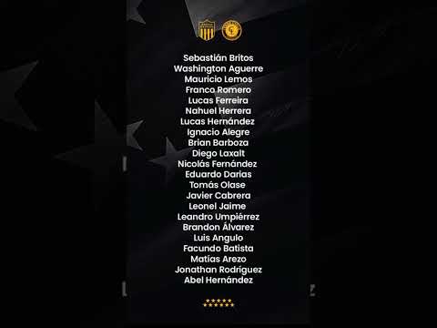 Estos son los futbolistas Convocados por Diego Aguirre para enfrentar a Cerro Largo #peñarol#fútbol