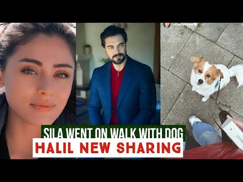Sila Turkoglu Went on Walk with Dog !Halil Ibrahim Ceyhan New Sharing