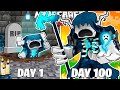 I Survived 100 Days As A DEATH WARDEN In HARDCORE Minecraft