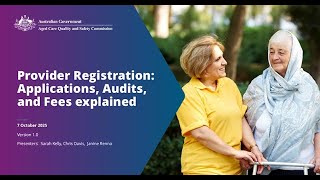 Getting ready for provider registration applications, audits and fees explained