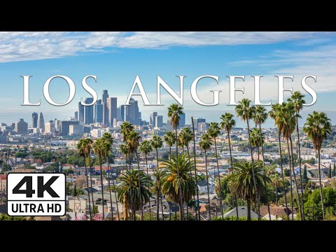LOS ANGELES 4K Drone Footage • Beaches, Landmarks & Coast | Scenic Relaxation Film