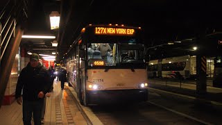 ᴴᴰ⁶⁰ Front POV: NJT Route 127X Ridgefield to New York Express onboard a 2021 MCI D4500CT