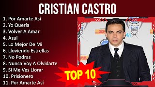 Cristian Castro 2023 - 10 Grandes Exitos - Por Amarte Así, Yo Quería, Volver A Amar, Azul
