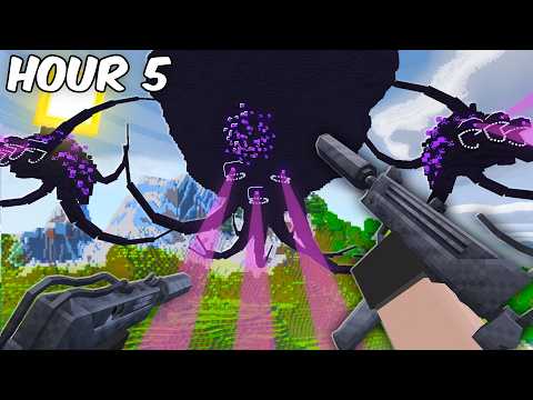 Beating The WITHER STORM With Only GUNS | Tacz minecraft mod (1.20.1) 2026