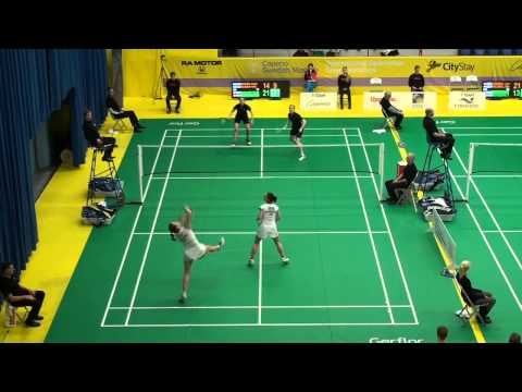 WD -- Quarter Final -- Damkjaer Kruse/Roepke vs Bankier/Gilmour - 2014 Caperio Swedish Masters