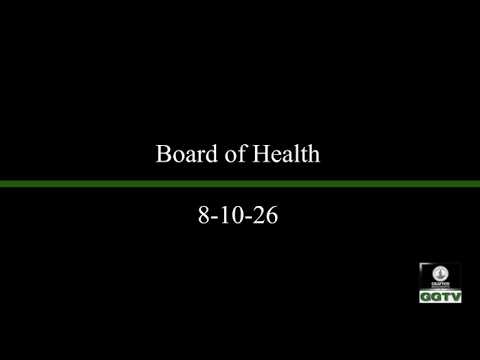 From the Board of Health