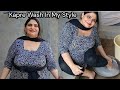 Pakistani House Wife Kapre Wash With Pedicure Samina Daily Life Vlog