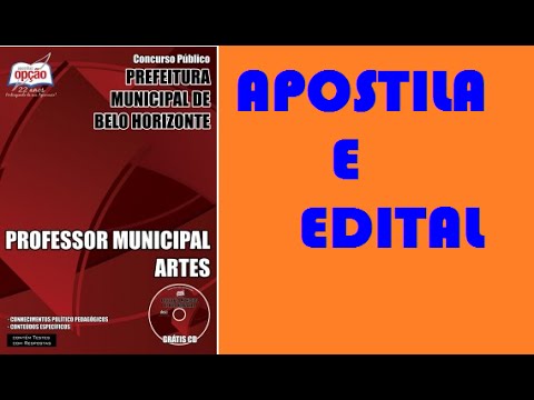 Apostila Professor de Artes Concurso Prefeitura BH 2015