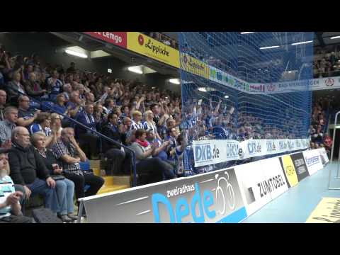 Fanclubs beim Spiel TBV Lemgo gegen THW Kiel