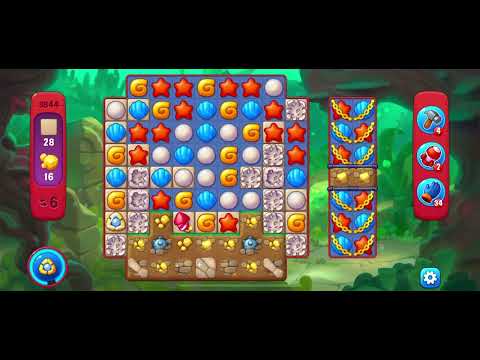 Fishdom 3844 - Hard Level (15 Moves)