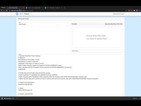 Inserting Your Seed Page Into The Geo Landing Pages Software