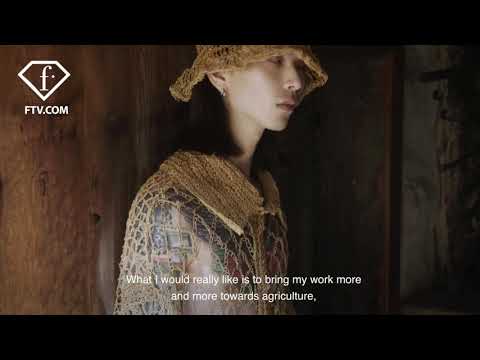 Straw-work and knitted by Emma Bruschi, MBFW Russia Fall/Winter 2021-22 | FashionTV | FTV