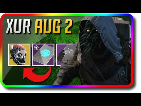 Destiny 2 - Xur Location, Exotic Armor Random Rolls & Xur Bounty "Huckleberry" (8/2/2019 August 2) Video