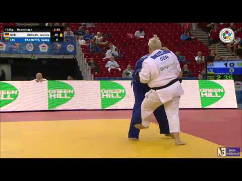 Judo 2014 Grand Prix Budapest: Kuelbs (GER) - Pakenyte (LTU) [+78kg] rep