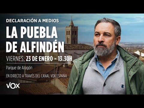 🔴 ABASCAL EN ARAGÓN: declaración a medios desde La Puebla de Alfindén