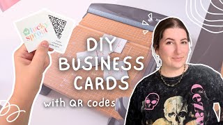 let's make some quick business cards ✂️ DIY tutorial