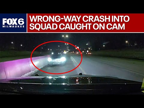 Milwaukee County wrong-way OWI crash; squad car hit | FOX6 News Milwaukee