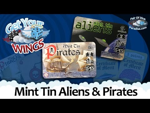 Pair Of Dice Paradise reviews Mint Tin Aliens & Mint Tin Pirates (Get Your Wings)