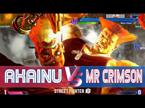 SF6 ▶ Akainu (Guile) VS Mister Crimson (Dhalsim)【Street Fighter 6】