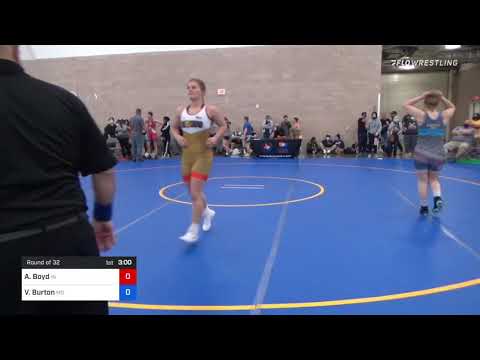 65 Kg Round Of 32 - Alara Boyd, In Vs Vada Burton, Mo
