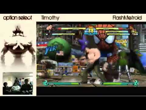 2-14-2011 Timothy (Spencer/Haggar/Doom) vs FlashMetroid (Akuma/Skrull/Thor) - MvC3