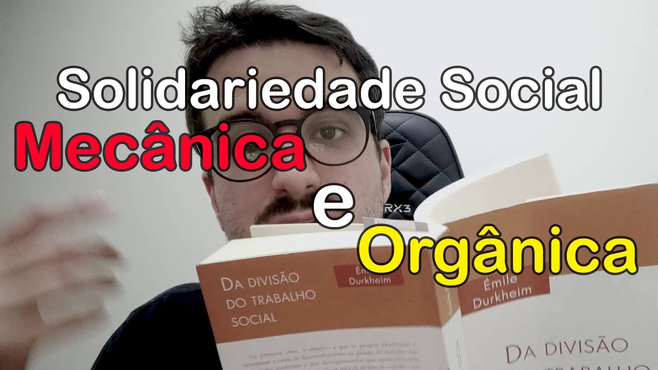 Solidariedade Mecânica e Orgânica. Durkheim - Da divisão do Trabalho Social v7
