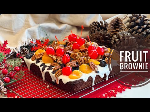 BROWNIE NAVIDEÑO- FRUIT BROWNIE