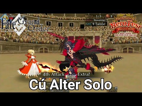 [FGO NA] Nerofest Autumn 2019 - Revival Grand Finale: All-Out Battle - Cu Alter Solo