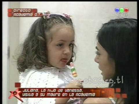 Operacion Triunfo 2009: La hija de vanessa visita la academia Parte 1