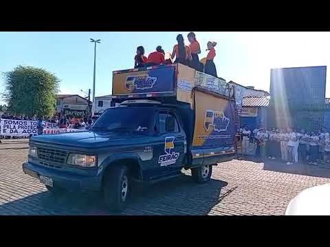Chevrolet D-20 Mini Trio Feirão Magazine Caminhada do Maio Laranja São Domingos do Araguaia-PA 