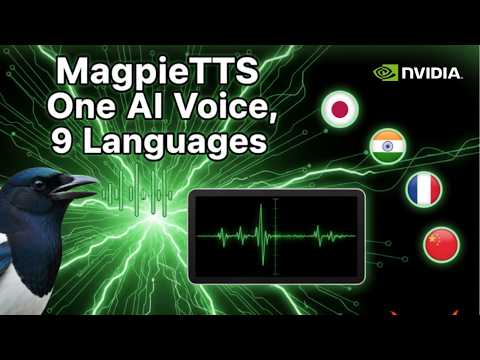 NVIDIA's MagpieTTS Multilingual: One AI Voice, 9 Languages: Run Locally