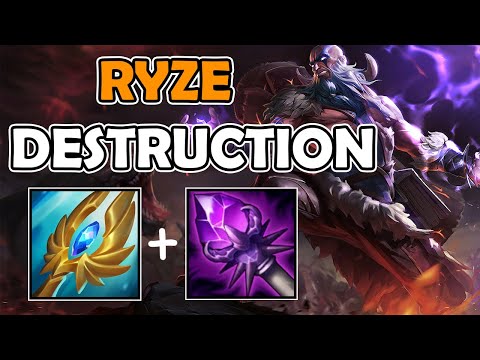 Return of RYZE META in SEASON 13 - Rod of Ages & Seraph's Embrace Combo Gives 1k AP