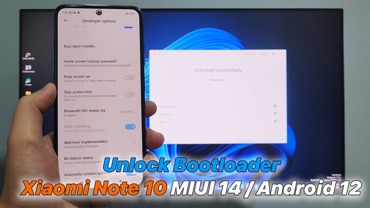Xiaomi Note 10 MIUI 14 / Android 12 – Unlock Bootloader