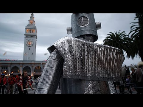 Video Thumbnail: Robots parade through the streets of Davos